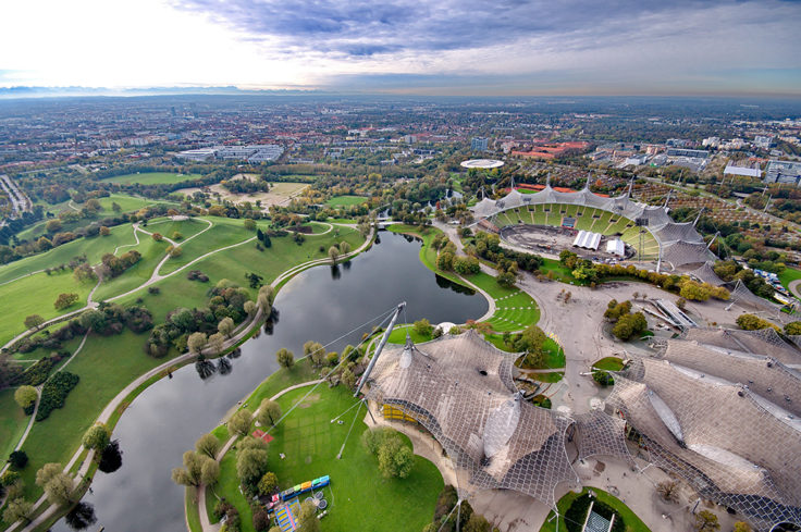 Oympiapark mit Blick vom Olympiaturm (c) Fa-Ro Marketing